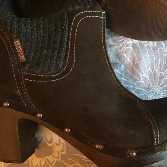 Anthropologie Penelope Chilvers Cuffed Clog Boots Euro 40 - Picture 5 of 7